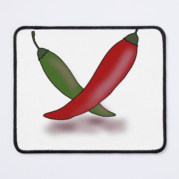 Item preview, Red and Green Chili Illustration designed and sold by Ployphaiphai .