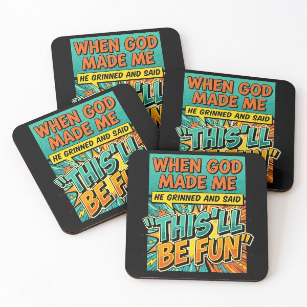 Item preview, When God Made Me He Grinned Retro Comic Pop Art designed and sold by Vermanartist.