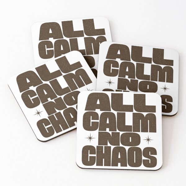 Item preview, All Calm No Chaos Retro Minimalist Christmas Holiday Shirt designed and sold by PhylonBoxx.