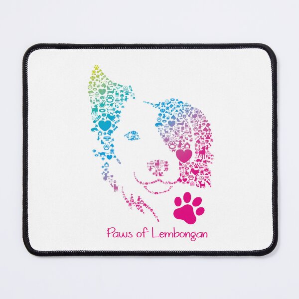 Item preview, PAWS of Lembongan - Animal Rescue Tee - Border Collie gradient designed and sold by maroosh2026.