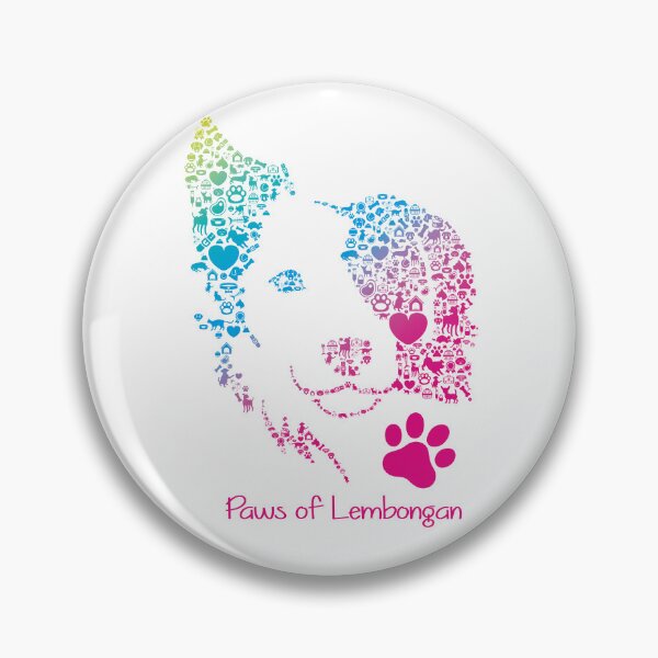 Item preview, PAWS of Lembongan - Animal Rescue Tee - Border Collie gradient designed and sold by maroosh2026.