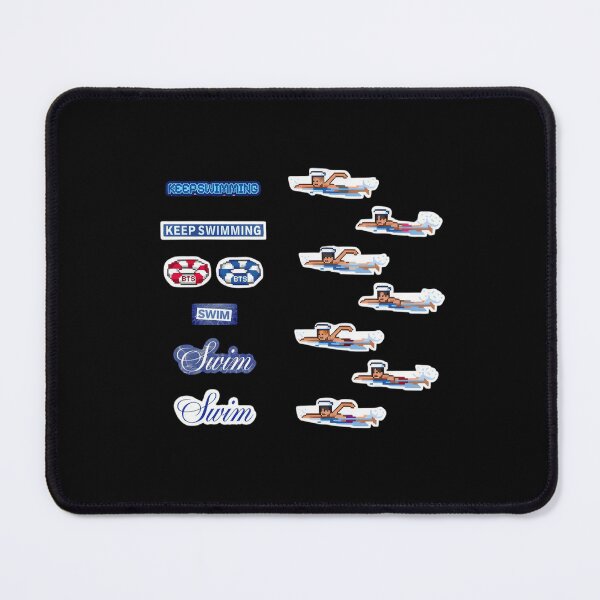 Item preview, Retro Pixel Swimmer and BTS Lifebuoy Sticker Pack designed and sold by moamaxshop.