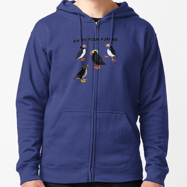 Know Your Puffins Zipped Hoodie