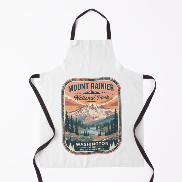 Item preview, Mount Rainier National Park Washington Est. 1899 The Evergreen State Travel Hiking Outdoors Enthusiast designed and sold by Simsimah26Parks.