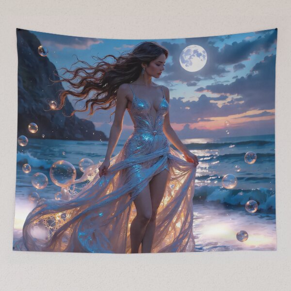 Item preview,  The Enchantress of the Silver Tide Fantasy Art designed and sold by highvibz72.