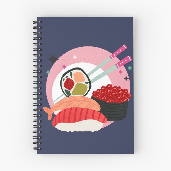 Item preview, Kawaii Retro Sushi Badge - Cute 80s Aesthetic Japanese Food designed and sold by Home Cyn Home.