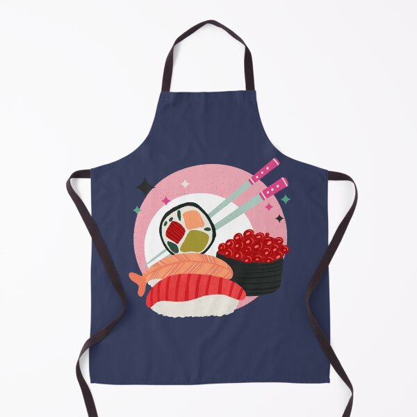 Item preview, Kawaii Retro Sushi Badge - Cute 80s Aesthetic Japanese Food designed and sold by Home Cyn Home.