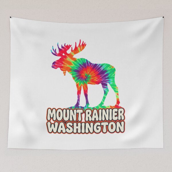 Item preview, Mount Rainier Washington Moose National Park Souvenir designed and sold by Simsimah26Parks.