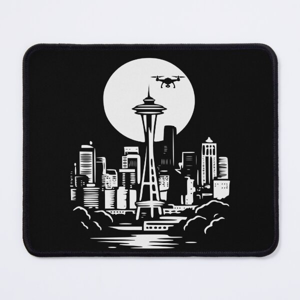Item preview, Drone Pilot -Full Moon Seattle landscape Funny FPV Drone Quadcopter designed and sold by Colorfulman.