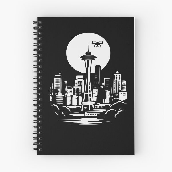 Item preview, Drone Pilot -Full Moon Seattle landscape Funny FPV Drone Quadcopter designed and sold by Colorfulman.