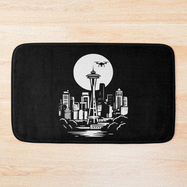 Item preview, Drone Pilot -Full Moon Seattle landscape Funny FPV Drone Quadcopter designed and sold by Colorfulman.