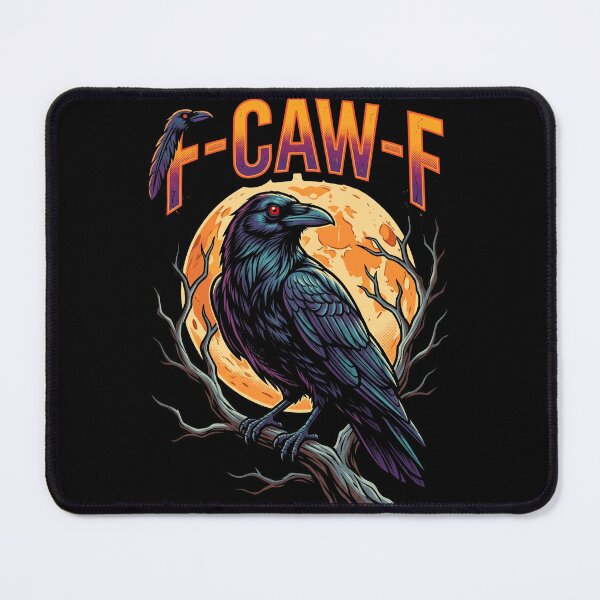 Item preview, Funny F-CAW-F Raven Crow Pun Vintage Comic Dark Humor designed and sold by Vermanartist.