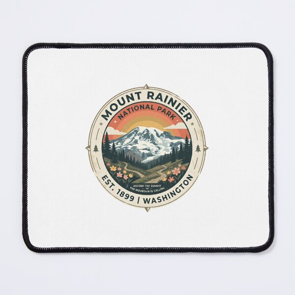 Item preview, Mount Rainier National Park Est. 1899 Washington Hiker Mountains Traveler designed and sold by Simsimah26Parks.