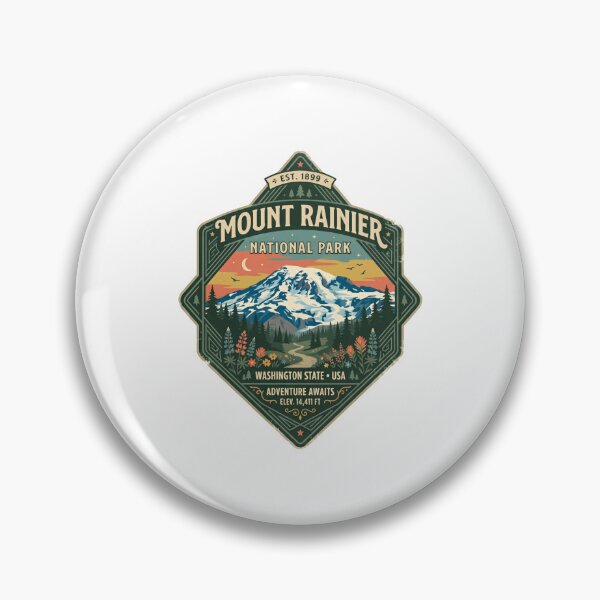 Item preview, Mount Rainier National Park Washington State USA Adventure Awaits Est 1899 Elev 14411 Ft Mountain Hiking Travel designed and sold by Simsimah26Parks.