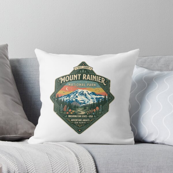Item preview, Mount Rainier National Park Washington State USA Adventure Awaits Est 1899 Elev 14411 Ft Mountain Hiking Travel designed and sold by Simsimah26Parks.