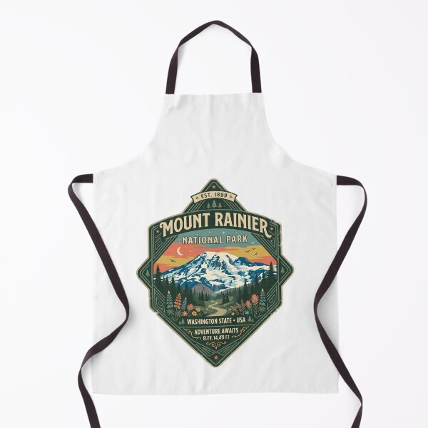 Item preview, Mount Rainier National Park Washington State USA Adventure Awaits Est 1899 Elev 14411 Ft Mountain Hiking Travel designed and sold by Simsimah26Parks.