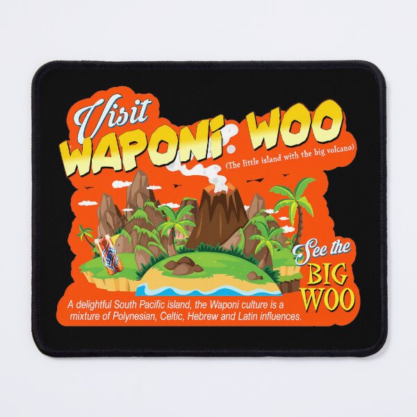Item preview, Visit Waponi Woo From Joe Vs The Volcano Funny designed and sold by NoThoughtsCat.