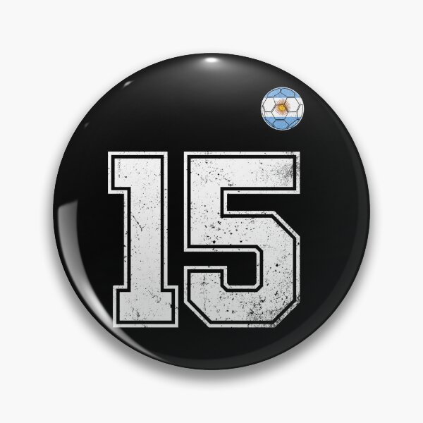 Item preview, Number 15 Argentina Flag Football Fan designed and sold by RoyesButler.