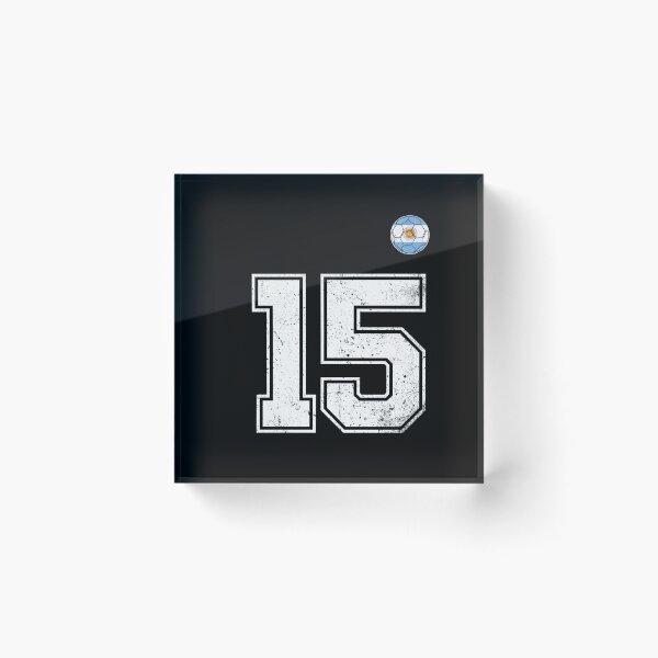 Item preview, Number 15 Argentina Flag Football Fan designed and sold by RoyesButler.