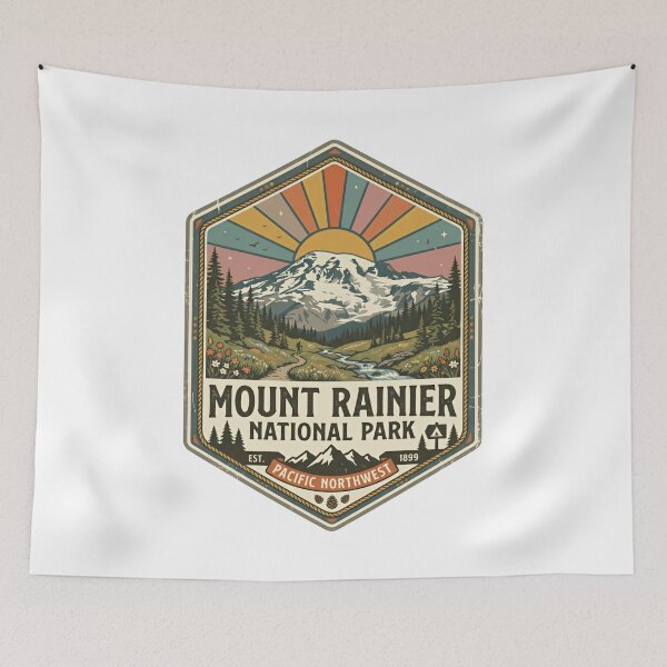 Item preview, Mount Rainier National Park Pacific Northwest Hiking Adventure designed and sold by Simsimah26Parks.