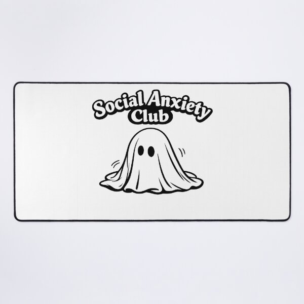 Item preview, Social Anxiety Club – Funny Introvert Ghost Retro Minimalist Design designed and sold by slikar.