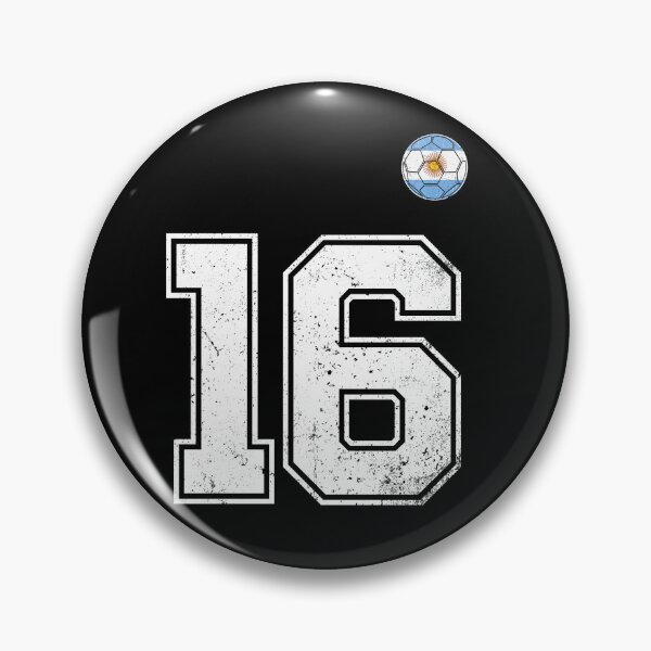 Item preview, Number 16 Argentina Flag Football Fan designed and sold by RoyesButler.