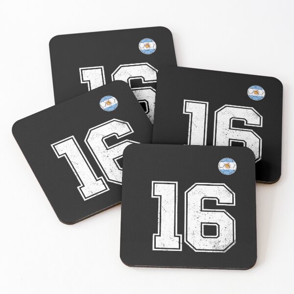 Item preview, Number 16 Argentina Flag Football Fan designed and sold by RoyesButler.