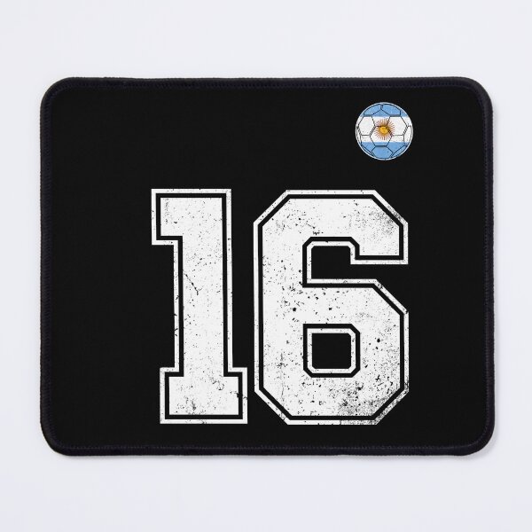 Item preview, Number 16 Argentina Flag Football Fan designed and sold by RoyesButler.
