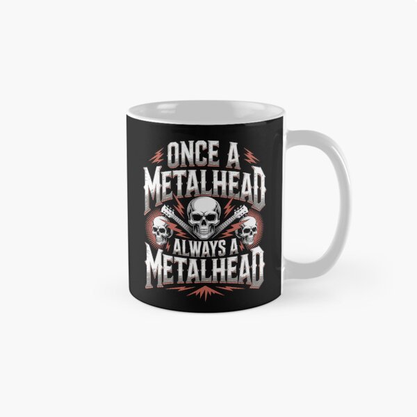Artikelvorschau, Einmal Metalhead, immer Metalhead – Geschenk für Heavy-Metal-Fans mit Totenkopf entworfen und verkauft von Say It With Ink.