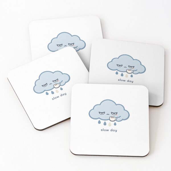 Item preview, Slow Day Sleepy Rain Cloud Minimal Design designed and sold by Naviora.