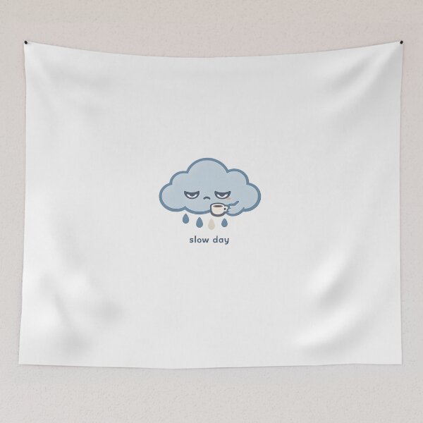 Item preview, Slow Day Sleepy Rain Cloud Minimal Design designed and sold by Naviora.