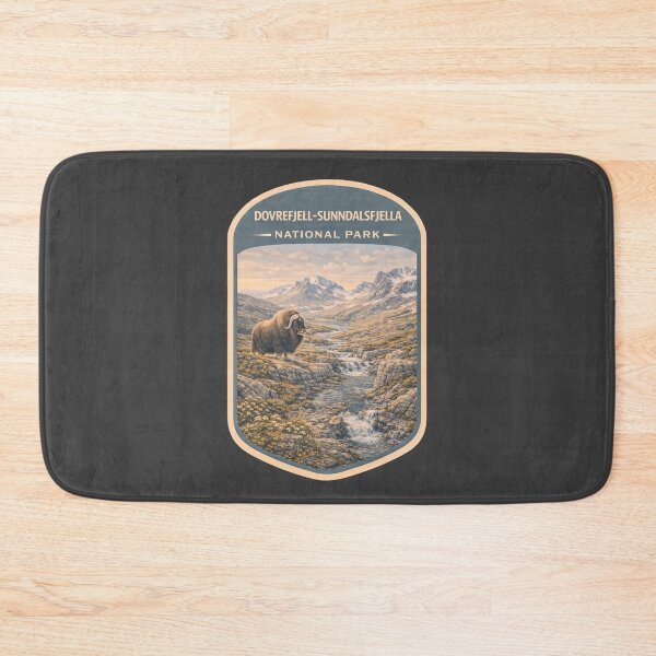Item preview, Scandinavian Wilderness Mountain Landscape Vintage Nordic Nature Artwork designed and sold by PinUpPizzazz.