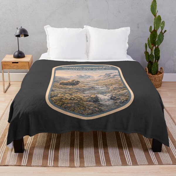Item preview, Scandinavian Wilderness Mountain Landscape Vintage Nordic Nature Artwork designed and sold by PinUpPizzazz.