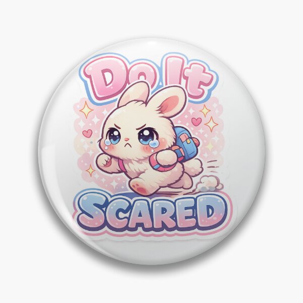 Item preview, Anxious Bunny Sticker Kawaii Motivational Meme Aesthetic for Students & Self Growth designed and sold by CutePrintCorner.