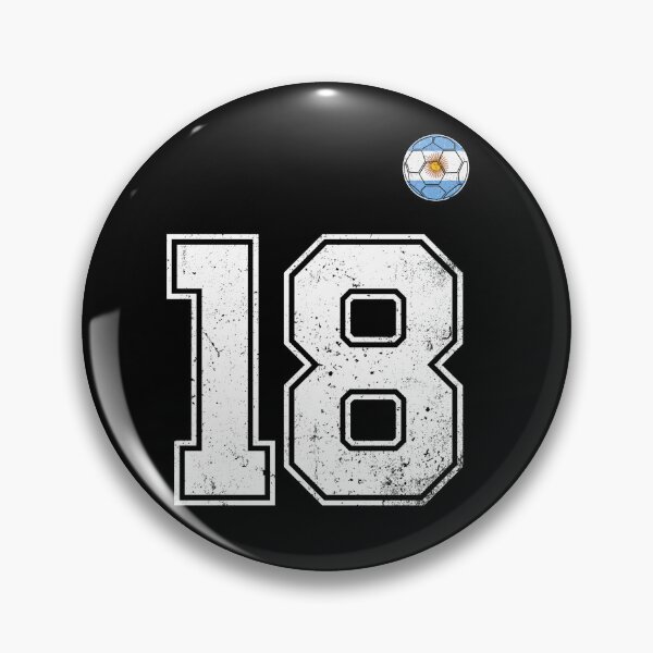 Item preview, Number 18 Argentina Flag Football Fan designed and sold by RoyesButler.