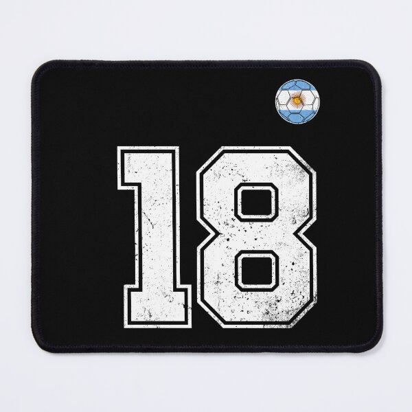Item preview, Number 18 Argentina Flag Football Fan designed and sold by RoyesButler.
