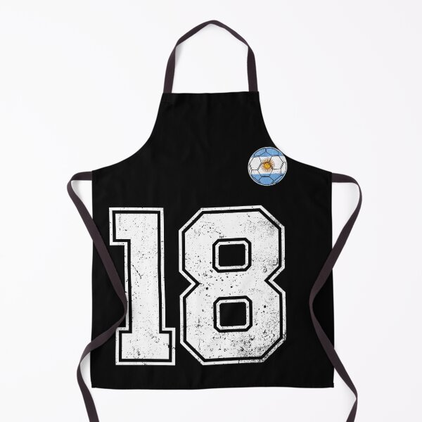 Item preview, Number 18 Argentina Flag Football Fan designed and sold by RoyesButler.