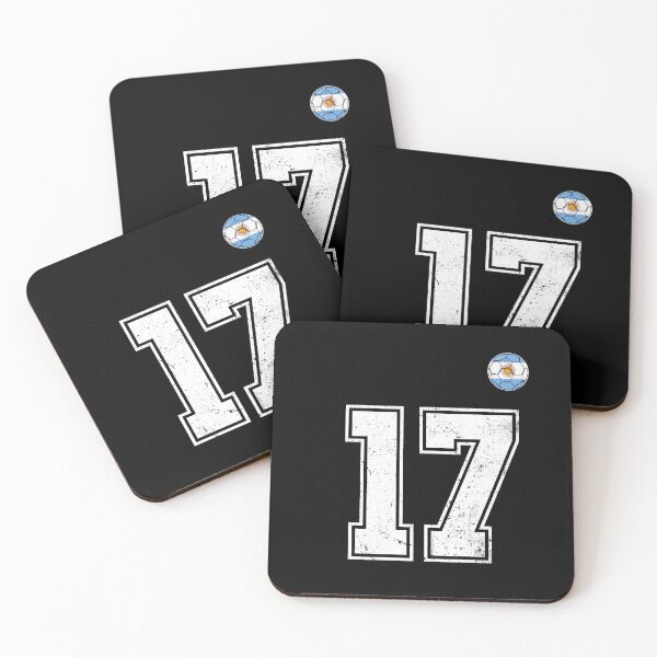 Item preview, Number 17 Argentina Flag Football Fan designed and sold by RoyesButler.