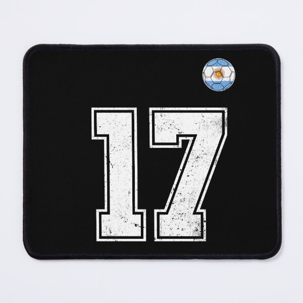 Item preview, Number 17 Argentina Flag Football Fan designed and sold by RoyesButler.
