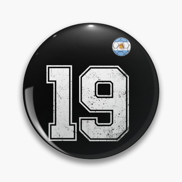 Item preview, Number 19 Argentina Flag Football Fan designed and sold by RoyesButler.