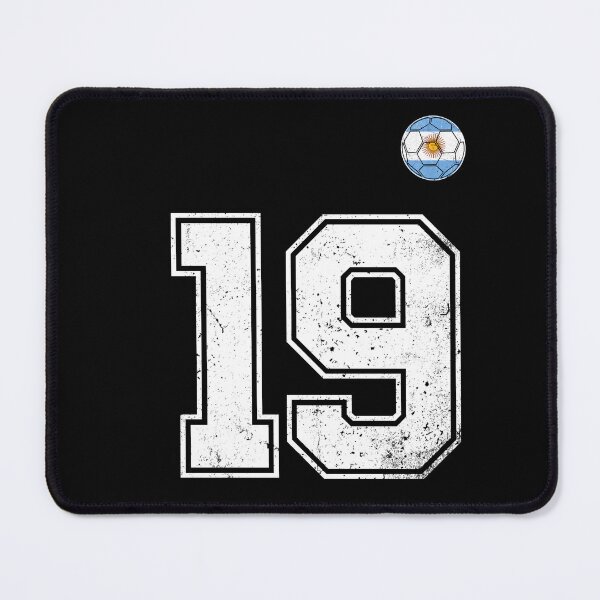 Item preview, Number 19 Argentina Flag Football Fan designed and sold by RoyesButler.