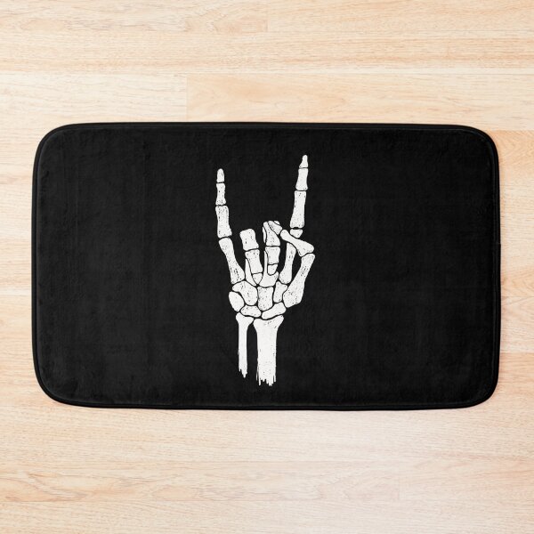 Item preview, Skeleton Hand Horns Up Heavy Metal Fan Gift for Headbangers designed and sold by Say It With Ink.