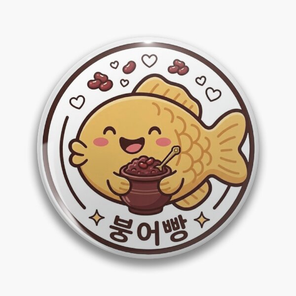 Item preview, Cute Bungeoppang Fish Bread Café Kawaii Korean Sticker designed and sold by Picks-J.