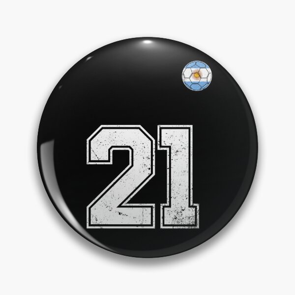 Item preview, Number 21 Argentina Flag Football Fan designed and sold by RoyesButler.