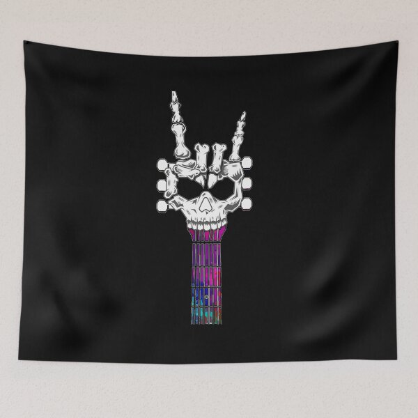 Item preview, Skeleton Skull Guitar Heavy Metal Fan Gift for Guitar Lovers designed and sold by Say It With Ink.