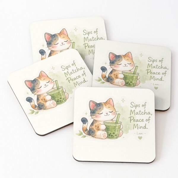 Item preview, Sip of Matcha, Peace of Mind Lani Sticker｜Powered by Aloha Collection  designed and sold by LaniDigitalNook.