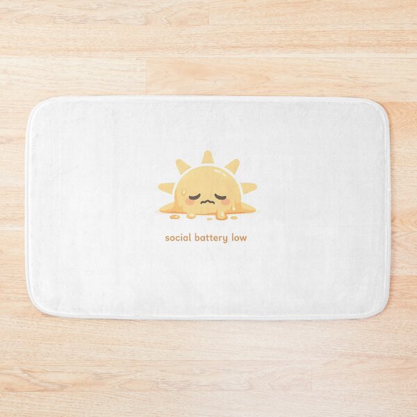 Item preview, Social Battery Low Minimal Sun Design designed and sold by Naviora.
