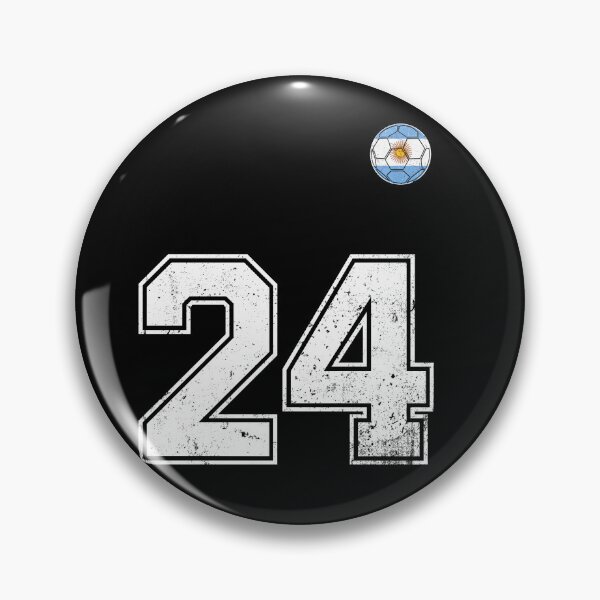 Item preview, Number 24 Argentina Flag Football Fan designed and sold by RoyesButler.