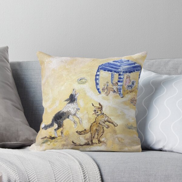 Item preview, Dogs Playing at the beach designed and sold by Liz HL Art Shop.