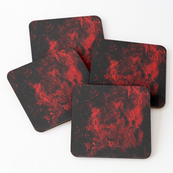 Item preview, Abstract art, Red, Black and Gold designed and sold by Mamta Thakkar.